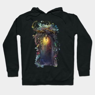 Fairy Door Watercolor 3 Come Through Hoodie